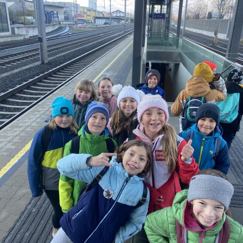 Warten auf den Zug