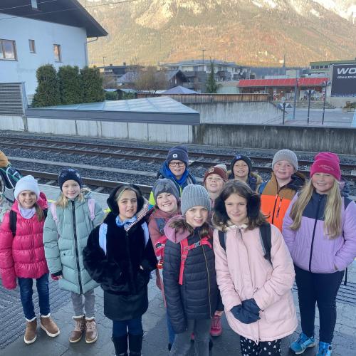Warten auf den Zug